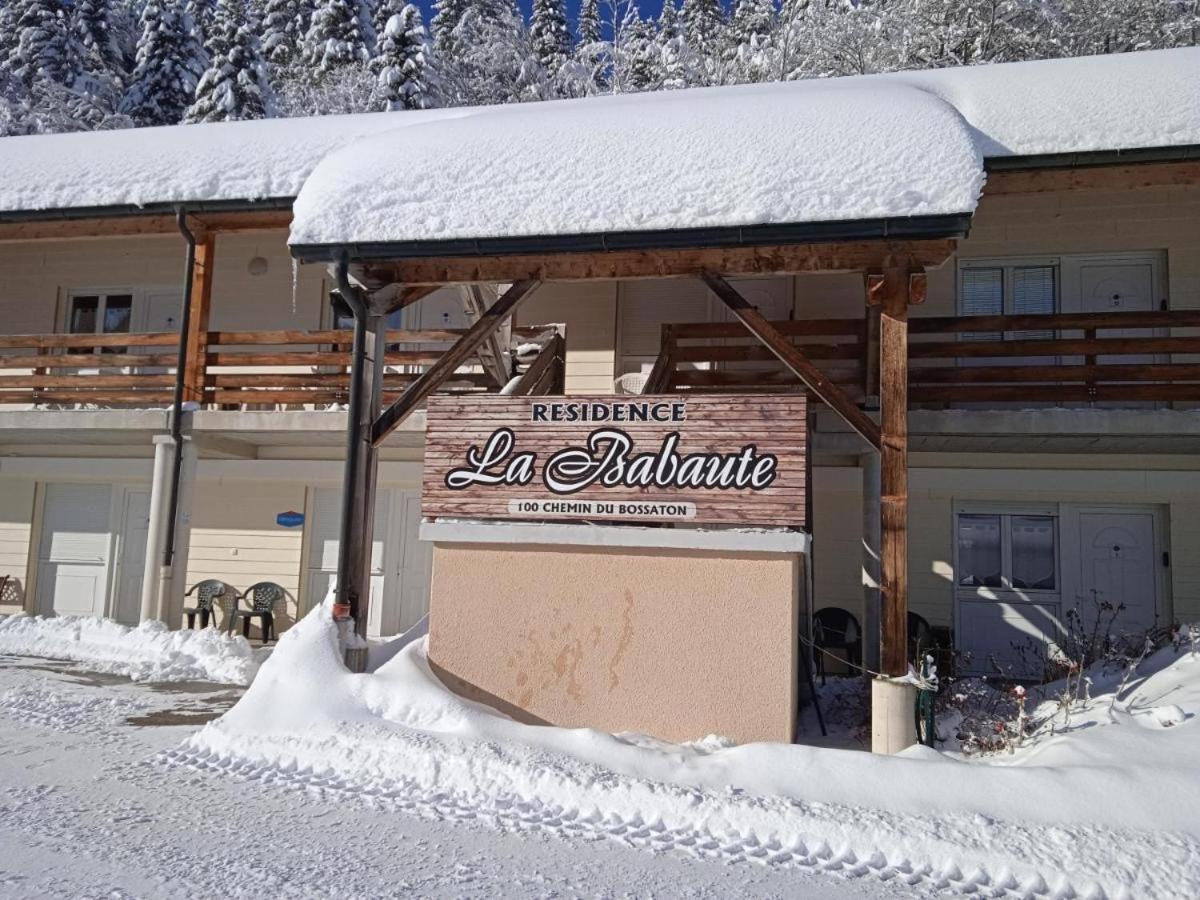 Babaute 7, studio typique au pied des pistes Prémanon Extérieur photo