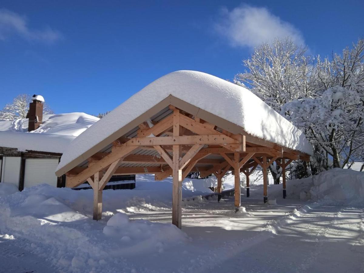 Babaute 7, studio typique au pied des pistes Prémanon Extérieur photo